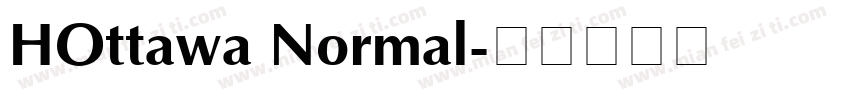 HOttawa Normal字体转换